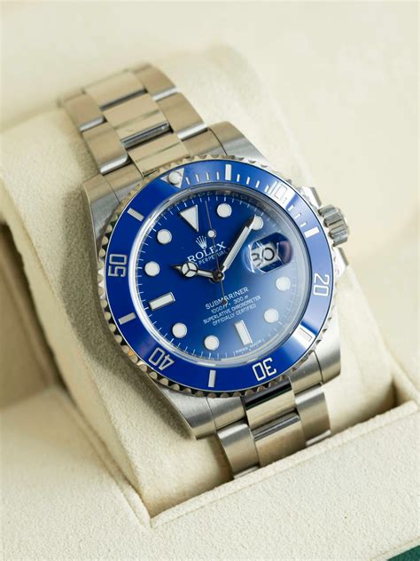 rolex submarine nero|rolex submarine smurf for sale.